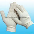 100% Cotton Knitted Seamless Gloves 