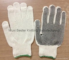 User-friendly forestry gloves/cheap working dot glove 