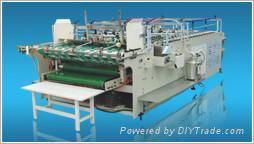 Folder gluer machine for locking bottom