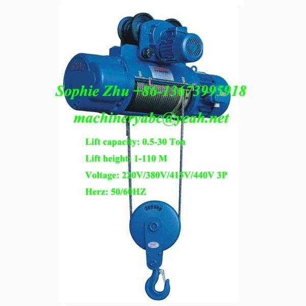 Wire Rope Electric Hoist Electric Wire Rope Hoist