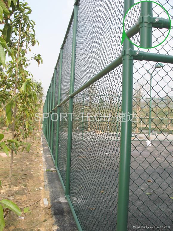 Assembled sports fence  2