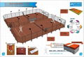 Clay tennis court