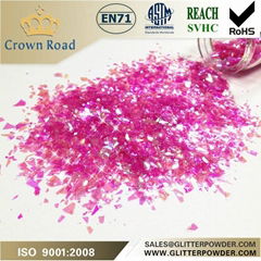 rainbow pink glitter flake glitter confetti