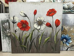 Moden Decorative 3D handmade White Flower Oil Painting Heavy Texture Oil Paintin