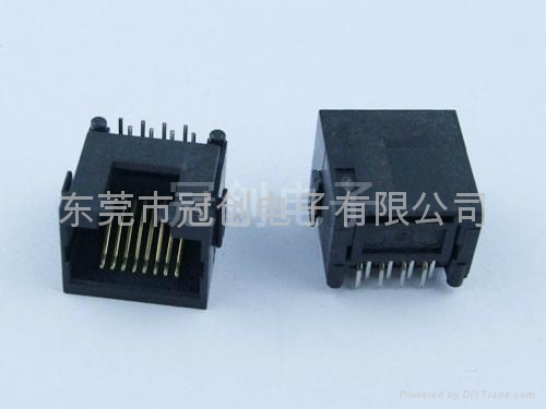 超薄型细小沉板式RJ45插座 2
