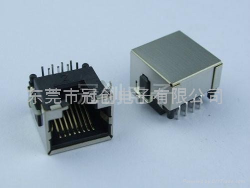 超薄型细小沉板式RJ45插座 3