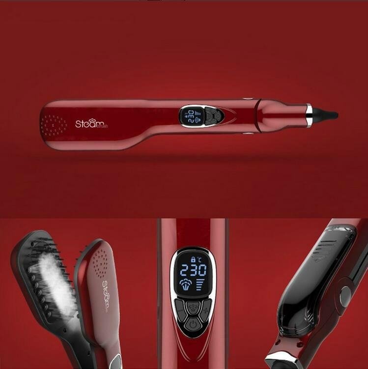 2016 Alibaba Wholesale Steam Hair Straightener Brush 5