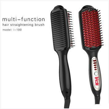 2016 Hot Selling Anti-Scald LCD Display Hair Straightener Comb 2