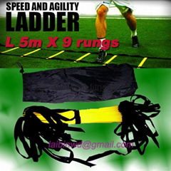 5M (16.5 feet) * 9 rungs long Soccer Training Speed and Agility Ladder 