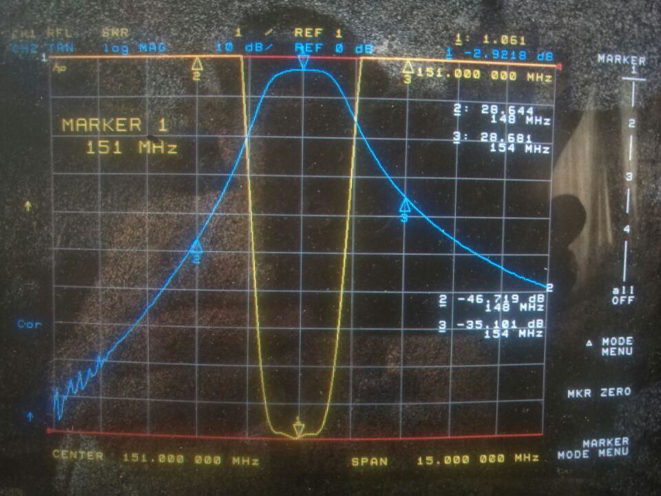 VHF  滤波器 2