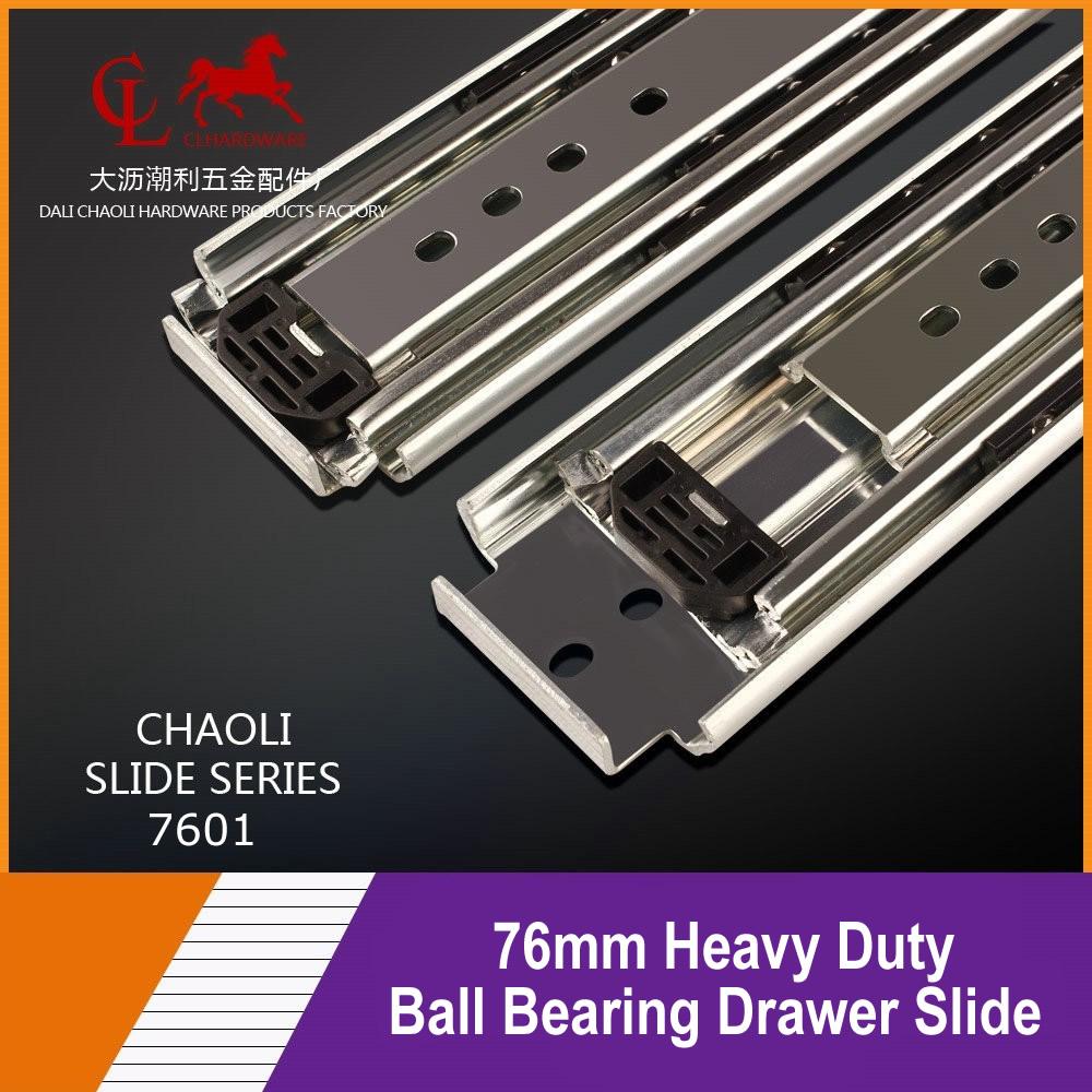 76mm Heavy Duty Drawer Slide 7601 China Manufacturer