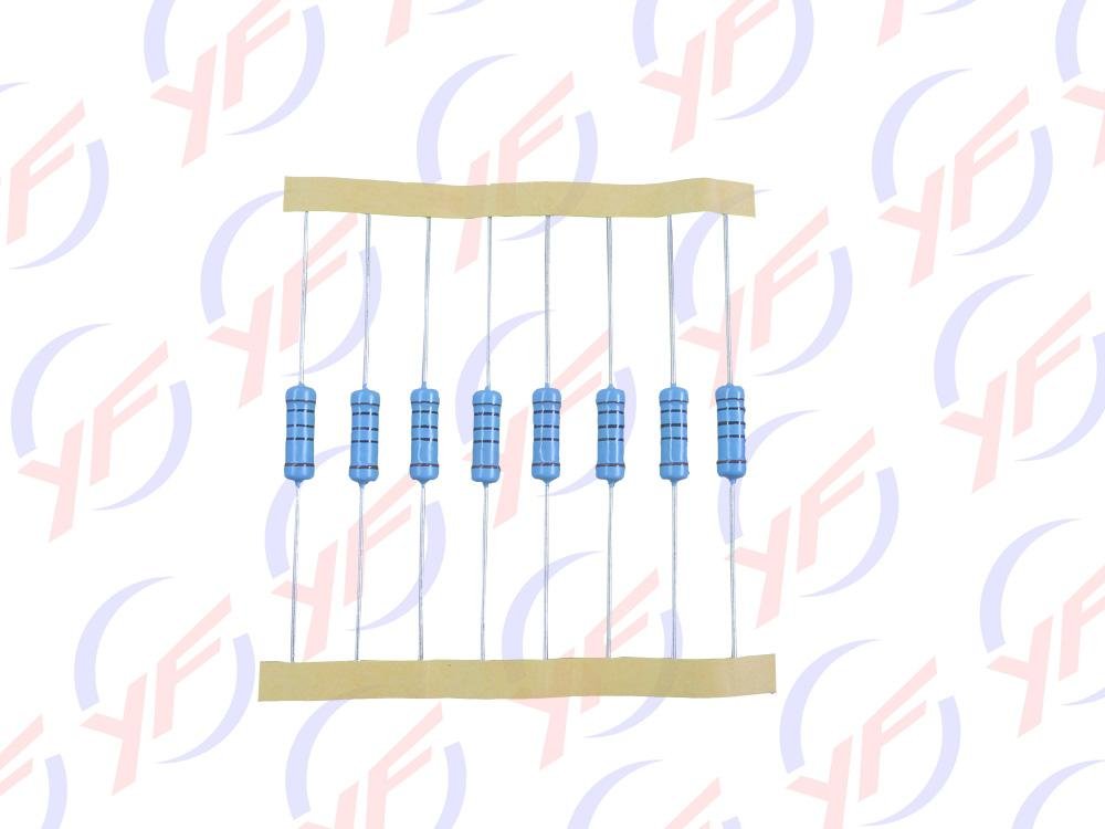 Plug-in color-ring high-precision meatl film resistor