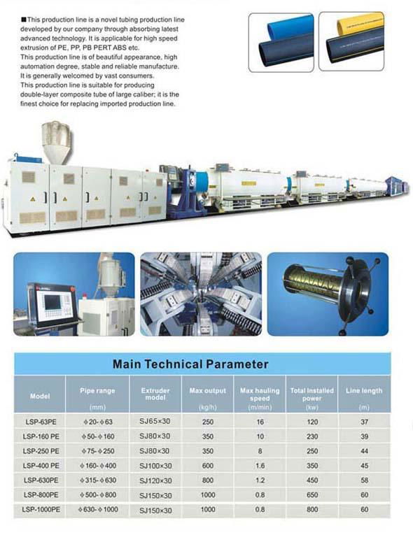 HDPE water&gas pipe extrusion line