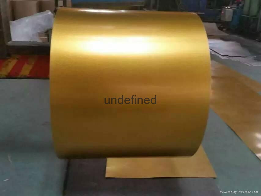 golden galvalume steel coil with anti-finger print 3