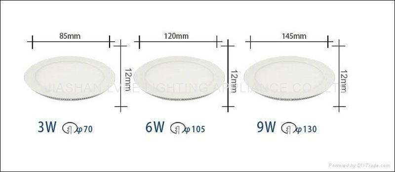 Panel light  3W 4W 6W  9W 12W 15W 18W  20W 24W  led lamp 2