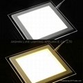 LED Glass Square Panel light 6W 12W 15W