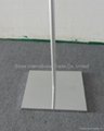 Sign stand with plastic clips