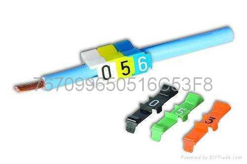 瑞典PARTEX開口卡式彩色C型抗油號碼管 標記管 管道標識
