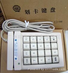 厂家直销SLE磁卡语音键盘读写器  3