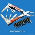 Middle size multi plier with wood handle