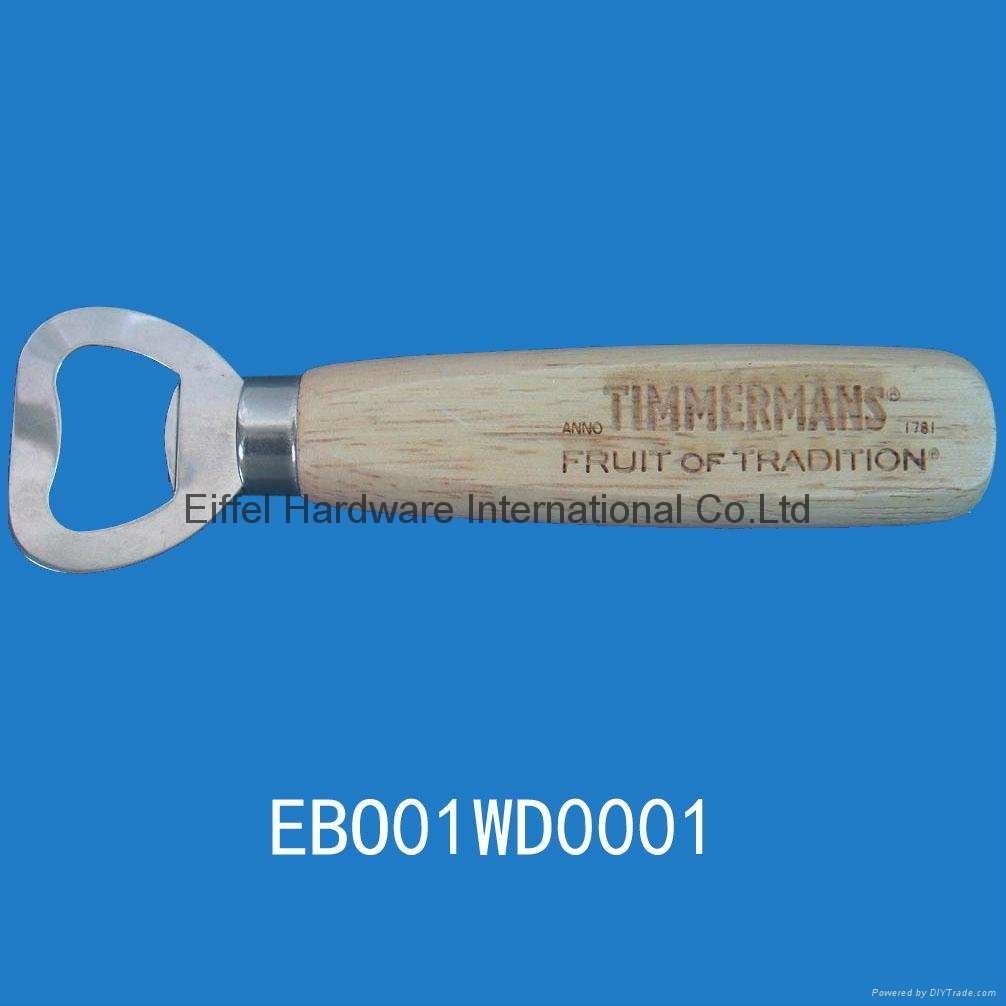wood handle beer bottle opener