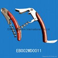 Hot sale corkscrew with wood handle 