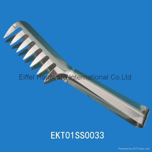 Stainless steel food tong