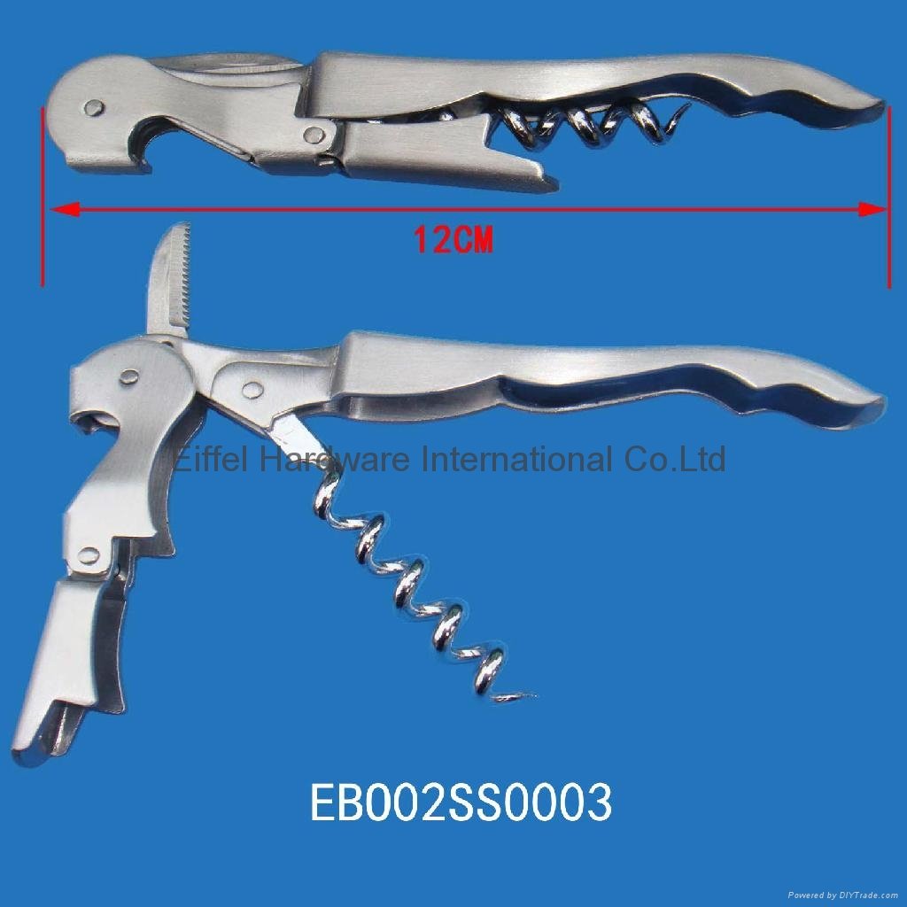stainless steel corkscrew 