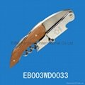 High quality two step Bottle opener with wood handle 