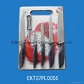 8 pcs kitchen knife set in blister card packing 