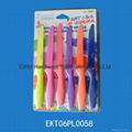 6 pcs kitchen knife set in blister card packing 