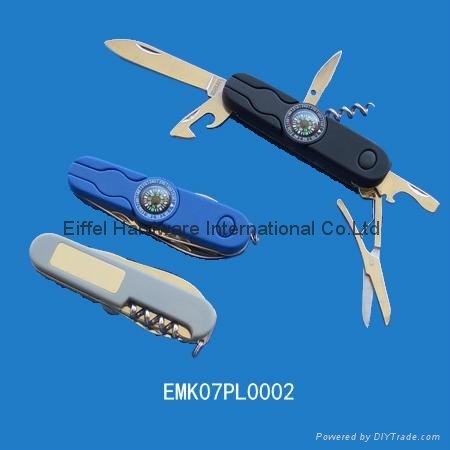 multi knife with compass 