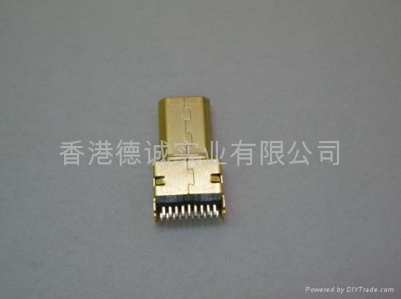 HDMI D TYPE带马口铁(Micro HDMI)连接器 3