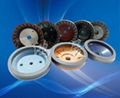 Resin wheels for glass straight line