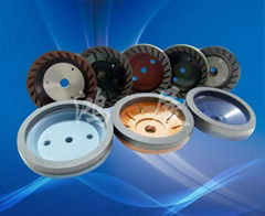 Resin wheels for glass straight line bevelling machine