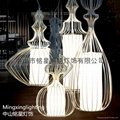 歐式水母鳥籠鐵藝情調咖啡館家裝燈具 