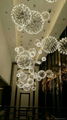 The hotel lobby atrium chandelier LED ball 4