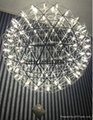 The hotel lobby atrium chandelier LED ball