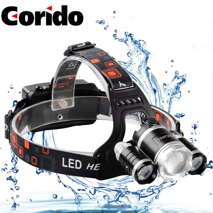 Adjustable Rechargeable Headlamp camping lartern diving light