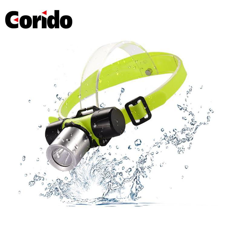 Adjustable Rechargeable Headlamp camping lartern diving light 3