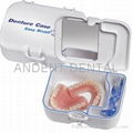 Denture box with Mirror and Brush