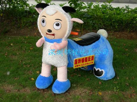毛绒遥控电动车  2