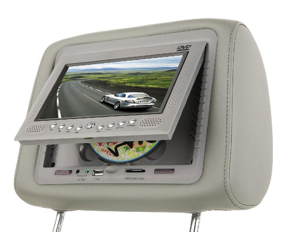 7 inch Headrest Car DVD Player with zipper cover 5