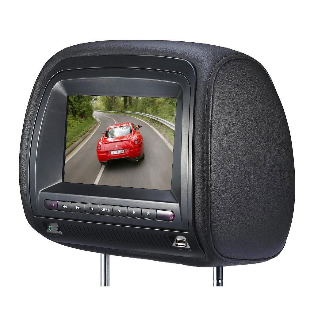 7 inch headrest dvd with touch screen and digital panel 4