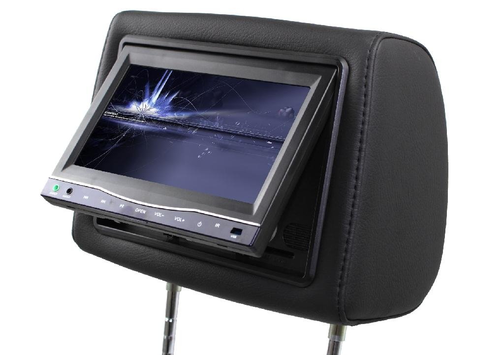 7 inch headrest car dvd player with touch screen and touch button