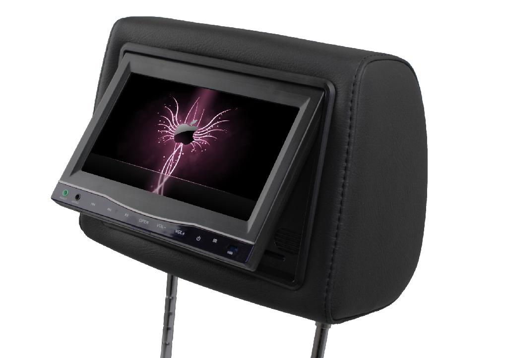 7 inch headrest car dvd player with touch screen and touch button 2