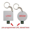 USB web key flyer, URL auto pop up, full colour printing in various shapes 1