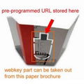 Paper USB web key, brochure USB webkey