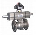 2 pieces stainless steel pneumatic ball vavle / electric ball valve 2