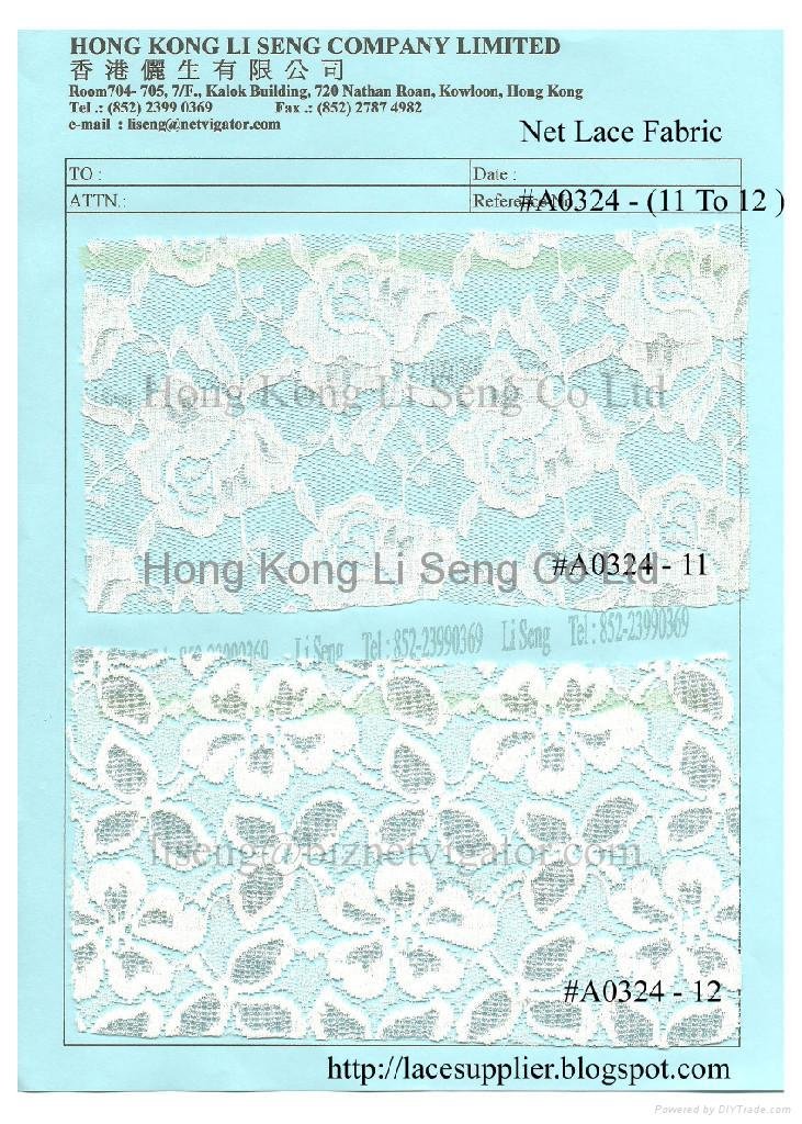 Net Lace Fabric Supplier - Hong Kong Li Seng Co Ltd